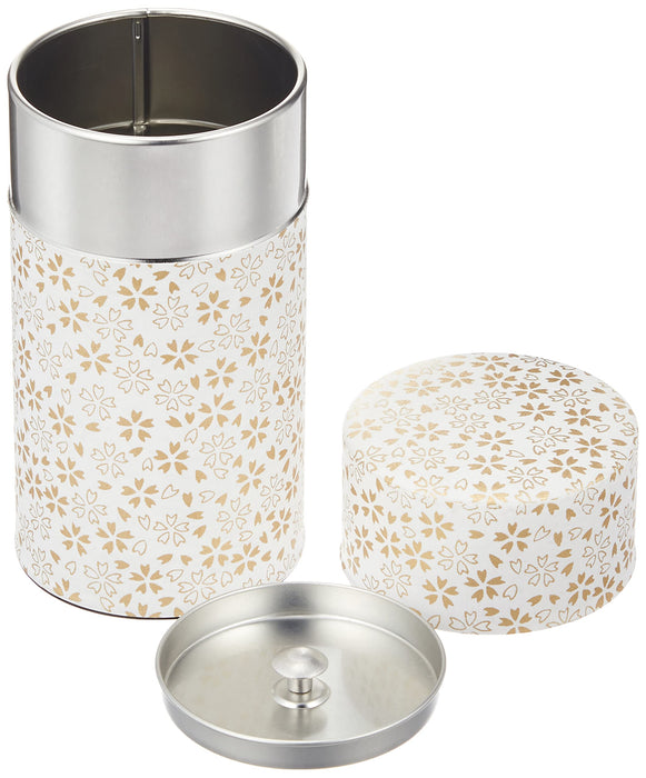 Yamaco Po-Kan Flower Large Tea Canister 80088 - Elegant Storage Solution-Kiichin - The #1 Place for Japanese Goods in Your Hand!