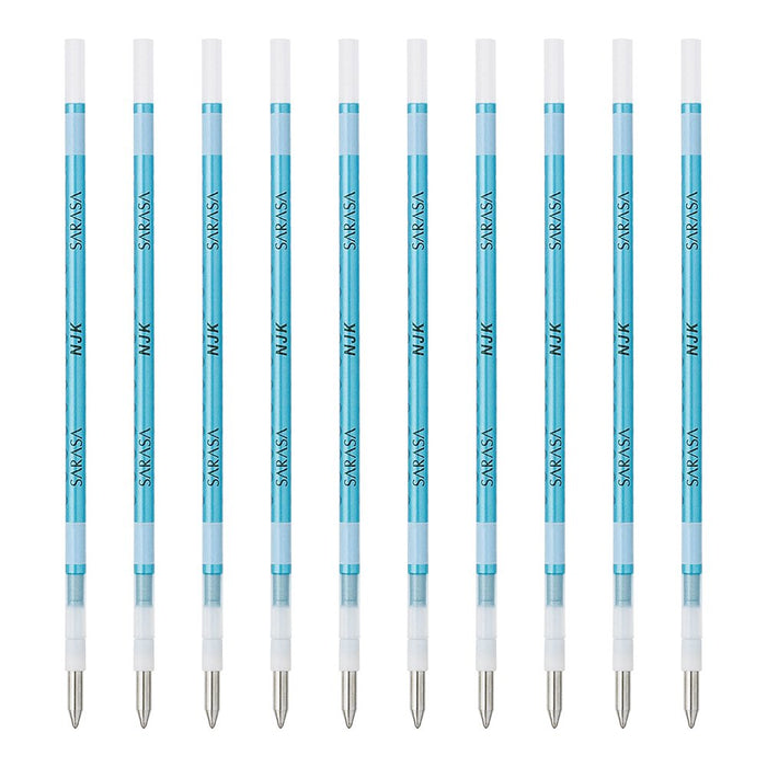 Zebra Prefeel Sarasa Ballpoint Pen Refill Shiny Blue Lead 0.5mm 10 Pieces-Kiichin - The #1 Place for Japanese Goods in Your Hand!