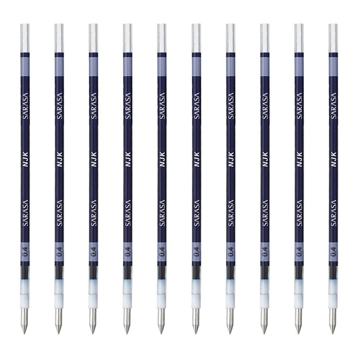 Zebra Prefeel Sarasa Ballpoint Pen Refill Blue Black Njk-0.4 Lead 10 Pieces-Kiichin - The #1 Place for Japanese Goods in Your Hand!