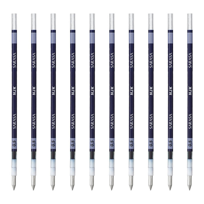 Zebra Prefeel Sarasa Blue Black Ballpoint Pen Refill 0.5 Lead 10 pieces-Kiichin - The #1 Place for Japanese Goods in Your Hand!