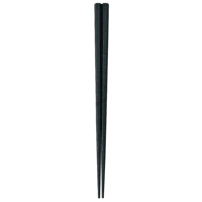Akebono Black Hexagonal Chopsticks 21Cm - Antibacterial from Japan-Kiichin - The #1 Place for Japanese Goods in Your Hand!