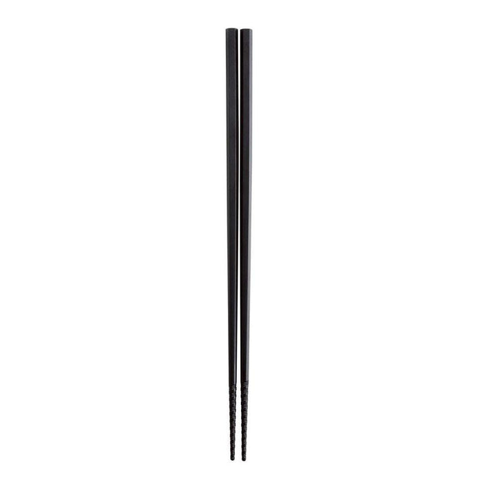 Akebono Black Hex Tornado Line Chopsticks - Premium Serving Utensils-Kiichin - The #1 Place for Japanese Goods in Your Hand!