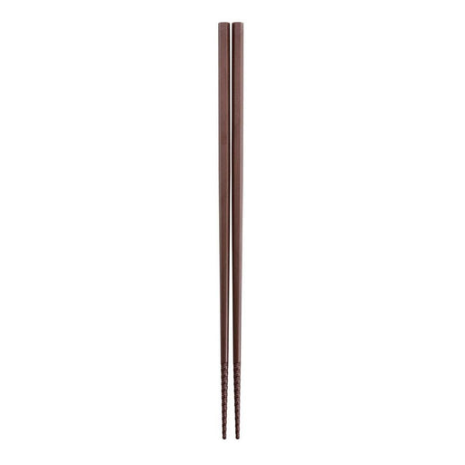 Akebono Hexagonal Tornado Line Brown Chopsticks - Premium Quality Serving Utensils-Kiichin - The #1 Place for Japanese Goods in Your Hand!
