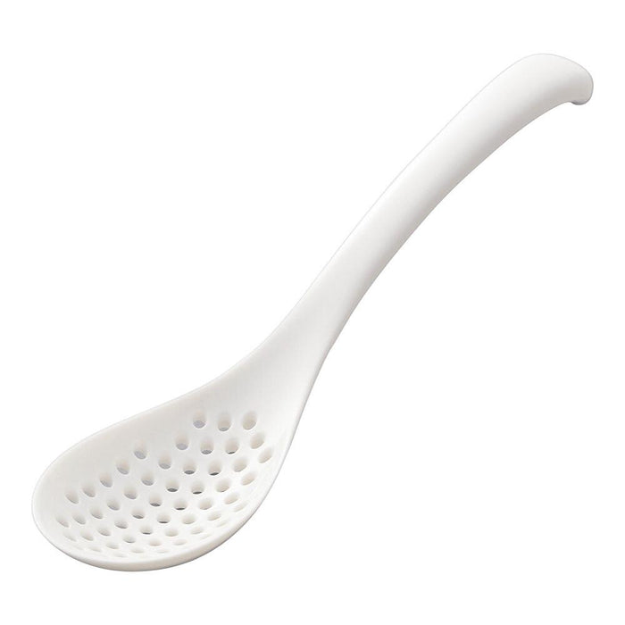 Akebono Multi-Use Perforated Spoon - Small, White-Kiichin - The #1 Place for Japanese Goods in Your Hand!