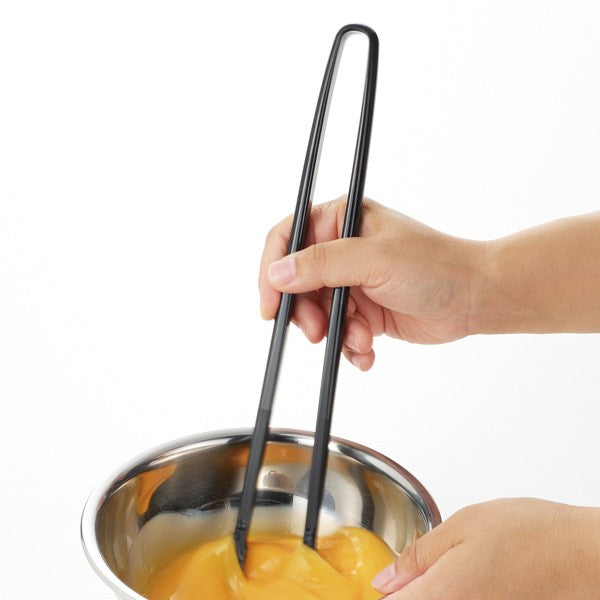 Akebono 3-in-1 Tamagoyaki Omelette Turner Tongs - Black Japan-Kiichin - The #1 Place for Japanese Goods in Your Hand!