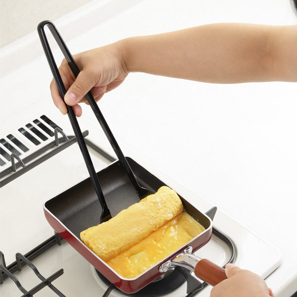 Akebono 3-in-1 Tamagoyaki Omelette Turner Tongs - Red-Kiichin - The #1 Place for Japanese Goods in Your Hand!