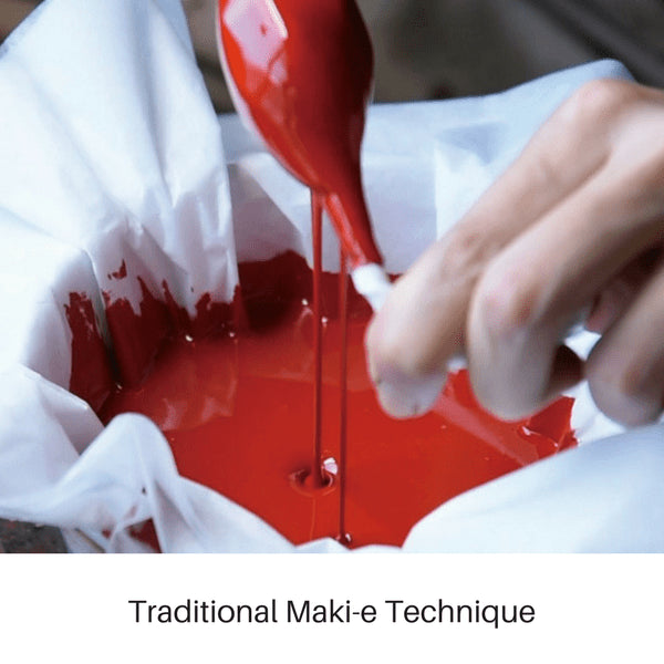 Asahi Shi-Moa Maki-E Akafuji-Ni-Tsuru 58Ml Double-Wall Sake Cup-Kiichin - The #1 Place for Japanese Goods in Your Hand!