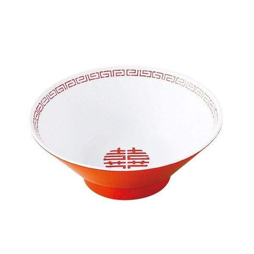 Entec Japan Zuishou Melamine Double Happiness Ramen Noodle Bowl - 1100Ml-Kiichin - The #1 Place for Japanese Goods in Your Hand!