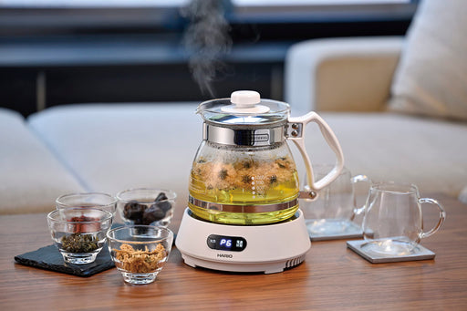Hario Glass Microcomputer Decoction HMJN-1000-W Timer White-Kiichin - The #1 Place for Japanese Goods in Your Hand!