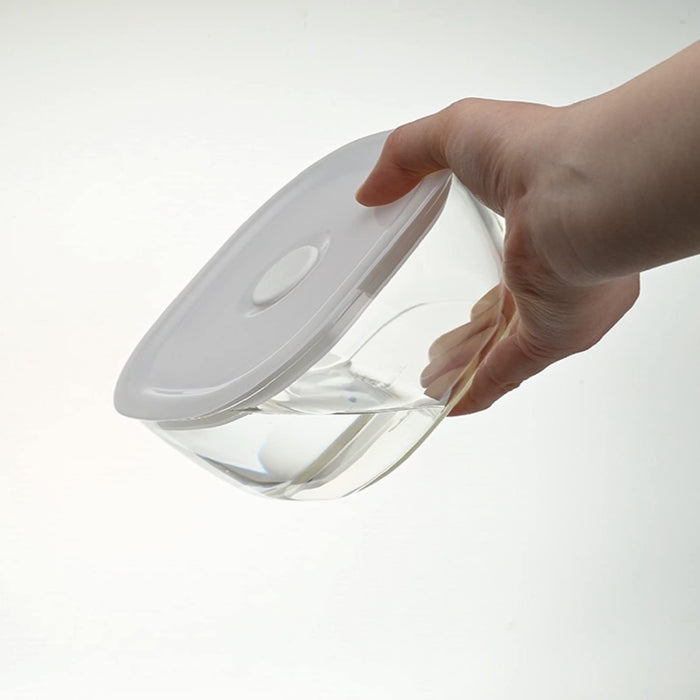 Hario Japan Glass Airtight Storage Container Set (1200ml, 4-Pack)-Kiichin - The #1 Place for Japanese Goods in Your Hand!