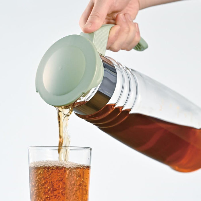 Hario Mini Cold Brew Tea Pot HCC-7-SG 700ML Smoky Green Heat-Resistant-Kiichin - The #1 Place for Japanese Goods in Your Hand!