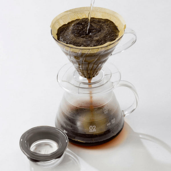 Hario V60 Glass Coffee Server with Lid & Handle - XGS-36TB (360ml)-Kiichin - The #1 Place for Japanese Goods in Your Hand!