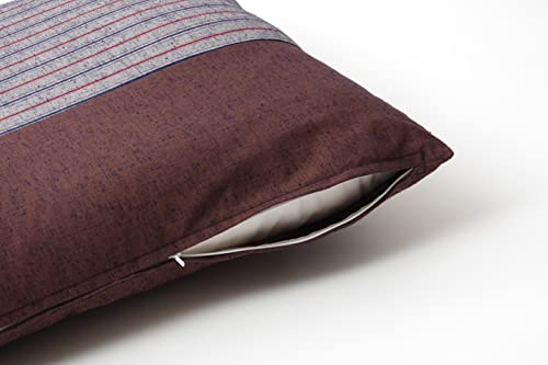 Ikehiko 3312150 Zabuton Meisen 100% Cotton Japan Chikugo Brown Set of 2 - 55x59cm-Kiichin - The #1 Place for Japanese Goods in Your Hand!