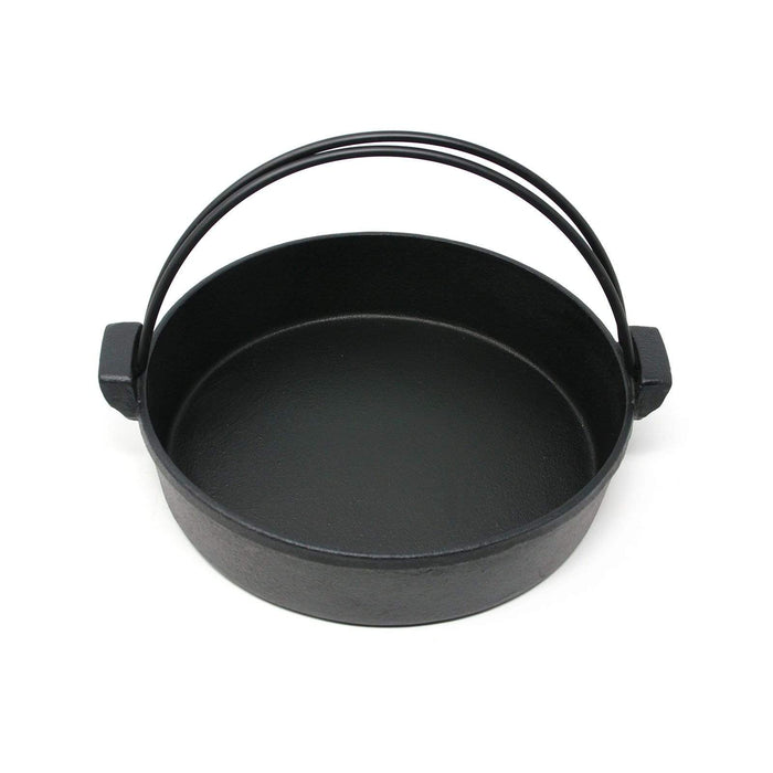 Ikenaga 24cm Induction Cast-Iron Sukiyaki Pan with Dual Handles-Kiichin - The #1 Place for Japanese Goods in Your Hand!