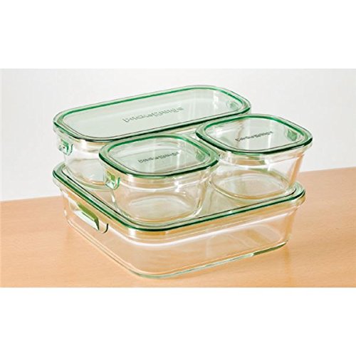 Yi-Style Iwaki Heat Resistant Glass Pack & Range System Set Mini-Kiichin - The #1 Place for Japanese Goods in Your Hand!