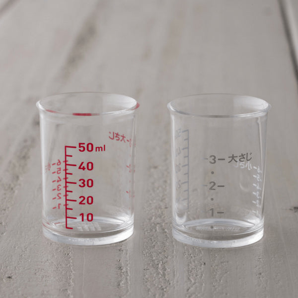 Kai 2-Piece Petit Clear Measuring Cup Set-Kiichin - The #1 Place for Japanese Goods in Your Hand!
