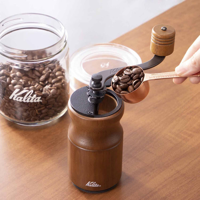 Kalita KH-10 Antique Coffee Grinder - Wooden Hand Grind for Outdoor Camping-Kiichin - The #1 Place for Japanese Goods in Your Hand!