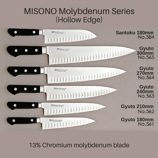 Misono 180mm Gyuto Knife (Hollow Edge) - No.561-Kiichin - The #1 Place for Japanese Goods in Your Hand!