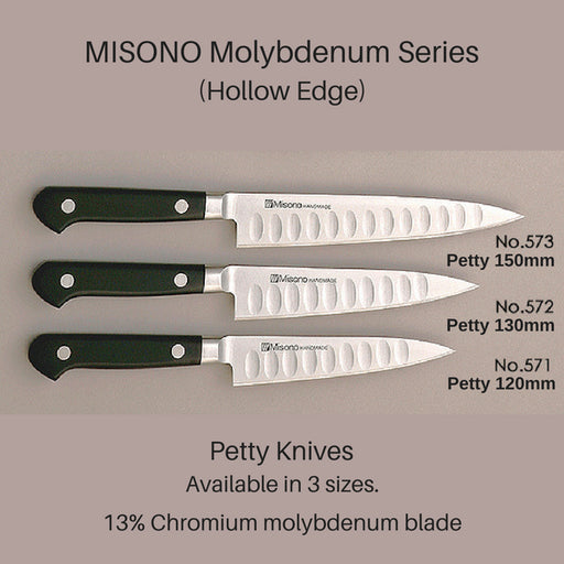 Misono Molybdenum Petty Knife 130mm No.572 - Fashionable Japanese Cutlery-Kiichin - The #1 Place for Japanese Goods in Your Hand!