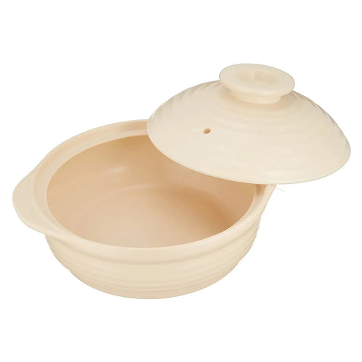 Miyawo 8-Go Beige Ceramic Induction Donabe Casserole - Premium Quality-Kiichin - The #1 Place for Japanese Goods in Your Hand!