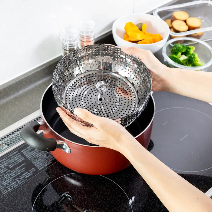 Premium Stainless Steel Steamer Insert by Mt-Torimatsu Enhance Your Cooking Experience-Kiichin - The #1 Place for Japanese Goods in Your Hand!