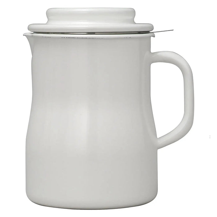 Noda Horo Enamel Oil Pot 2.3L - Premium Quality Kitchen Essential-Kiichin - The #1 Place for Japanese Goods in Your Hand!