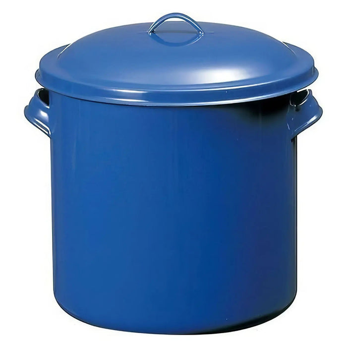 Noda Horo 16cm Enamelware Storage Jar with Lid-Kiichin - The #1 Place for Japanese Goods in Your Hand!