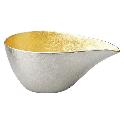 Premium Gold Nousaku Tinware Katakuchi Sake Server - 150ml-Kiichin - The #1 Place for Japanese Goods in Your Hand!