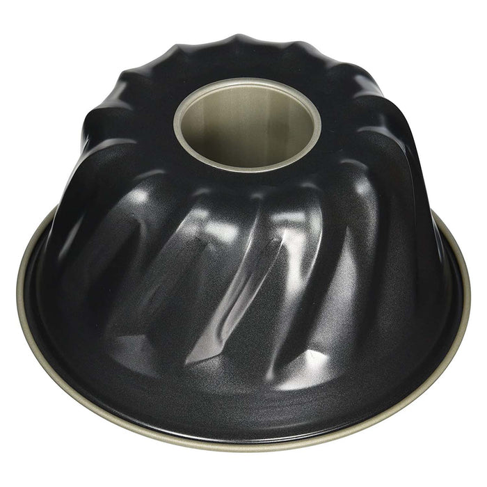 Premium 18cm Shimotori Black Figure Steel Kugelhopf Bundt Cake Pan-Kiichin - The #1 Place for Japanese Goods in Your Hand!