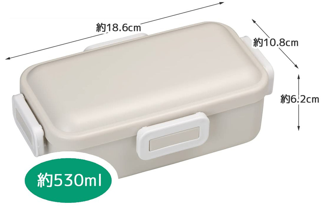 Skater Antibacterial Bento Box 530Ml Japan PFLB6AG-A Gray-Kiichin - The #1 Place for Japanese Goods in Your Hand!