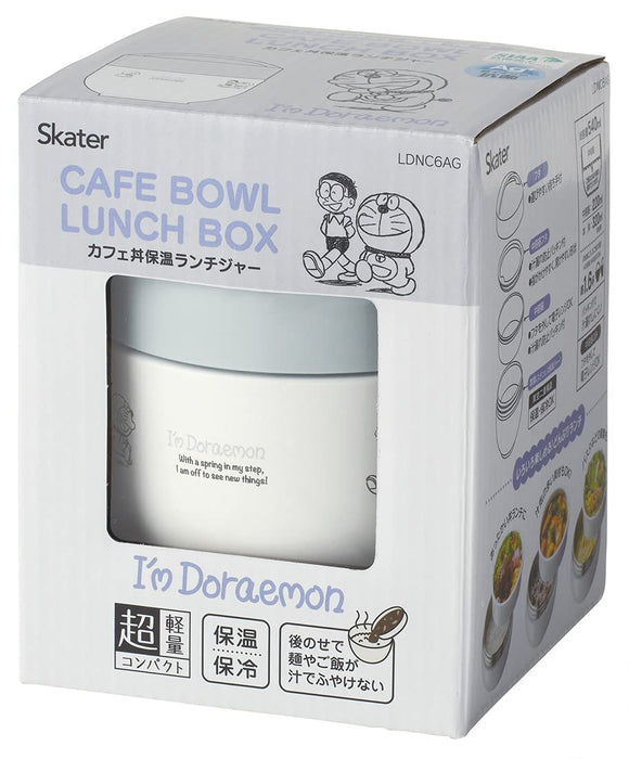Skater Japan Doraemon Sanrio Lunch Jar - Insulated Bento Bowl 540ml (LDNC6AG-A)-Kiichin - The #1 Place for Japanese Goods in Your Hand!