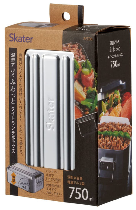 Skater Bento Box 750Ml Silver Afd8-A-Kiichin - The #1 Place for Japanese Goods in Your Hand!