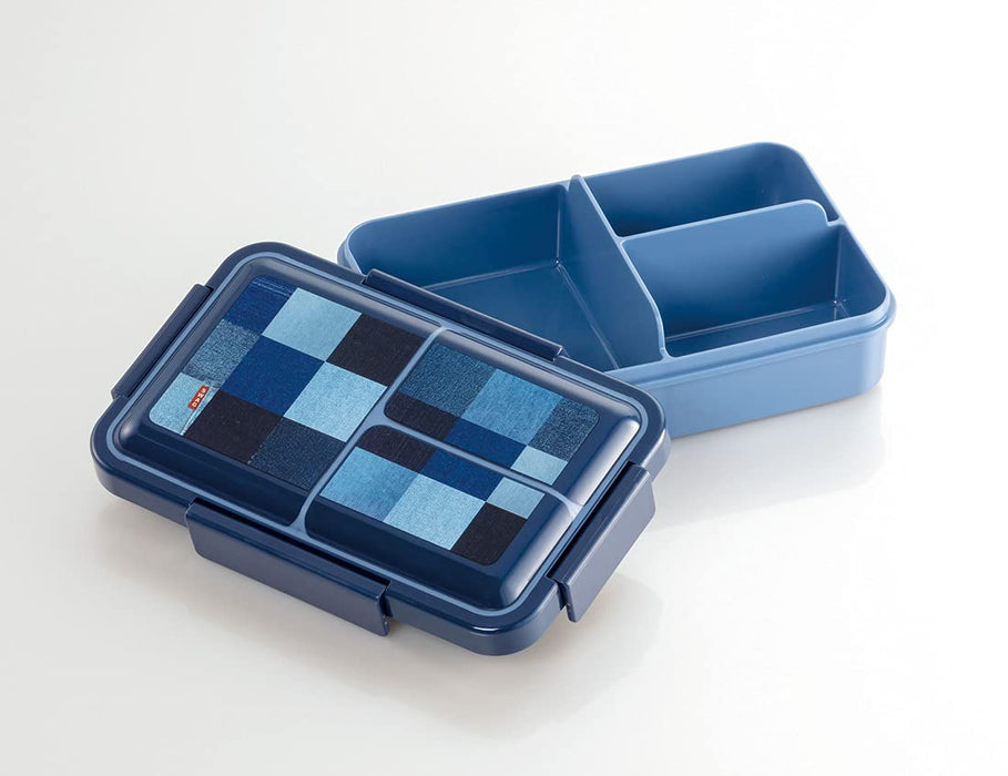Skater Bento Box Denim 850ml Antibac 4-Point Lock Fluffy Large Men Palt9Ag-A-Kiichin - The #1 Place for Japanese Goods in Your Hand!