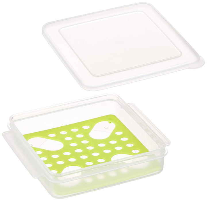 Skater Japan Green Cheese Storage Container-Kiichin - The #1 Place for Japanese Goods in Your Hand!