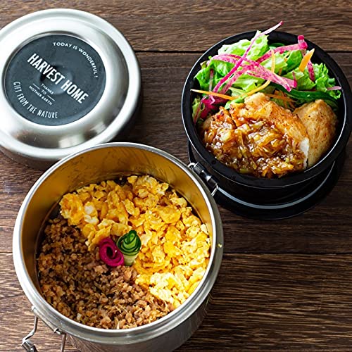 Skater 840ML Vacuum Double Layer Lunch Box Men Stainless Steel Heat/Cold Insulation Antibacterial-Kiichin - The #1 Place for Japanese Goods in Your Hand!