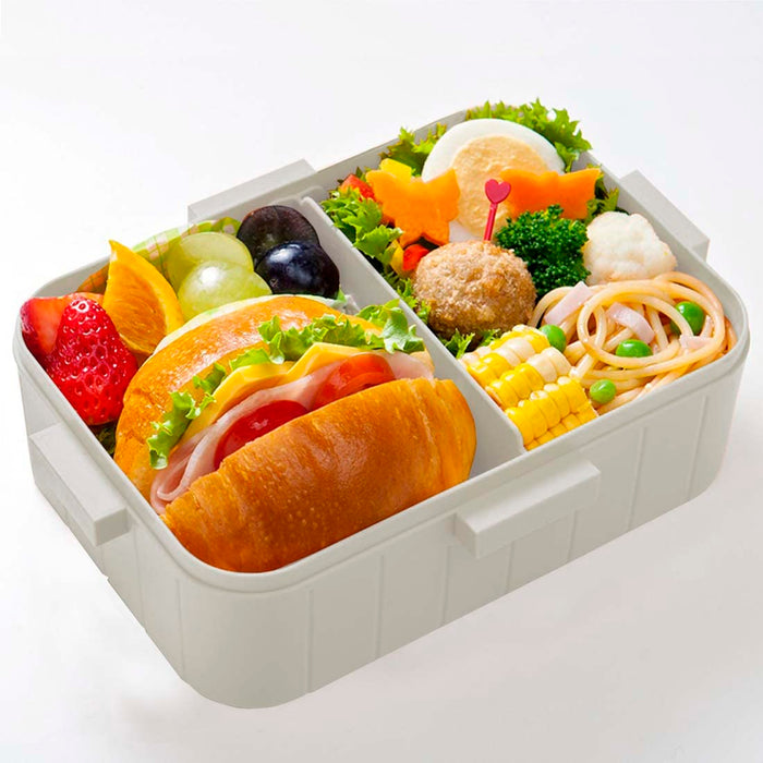 Skater Lunch Box Gray 650ml 4-Point Lock Women Japan Yzfl7Ag-A-Kiichin - The #1 Place for Japanese Goods in Your Hand!