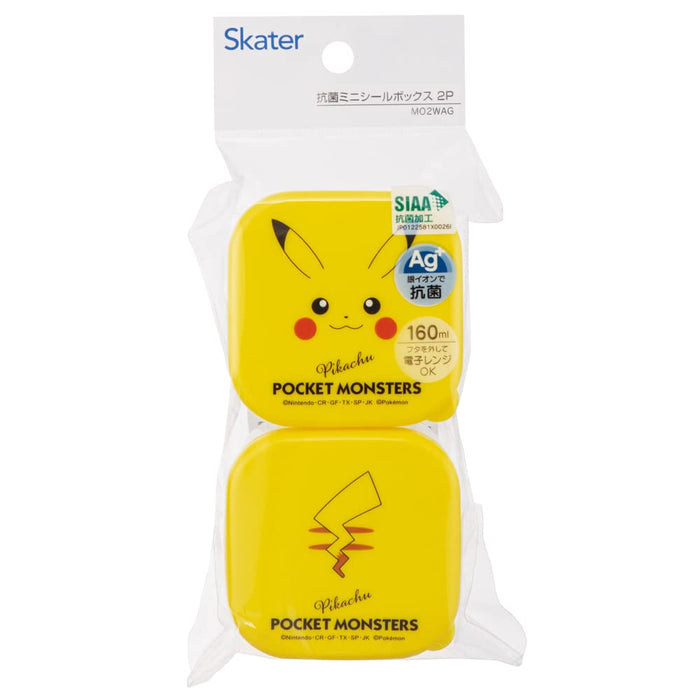 Skater Japan Pikachu Face Mini Seal Container Set - 160ml (2 Pack)-Kiichin - The #1 Place for Japanese Goods in Your Hand!
