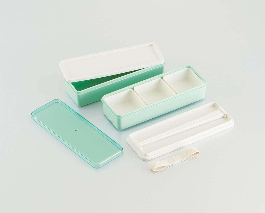 Skater 2-Tier Lunch Box 900ml Japan Made Core Incl. Pastel Green SSLW9B-Kiichin - The #1 Place for Japanese Goods in Your Hand!
