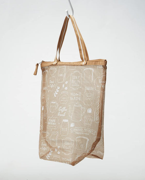 Skater Japan Veggie Net Storage Bag M 25X27X12Cm Cafe Nv2-A-Kiichin - The #1 Place for Japanese Goods in Your Hand!