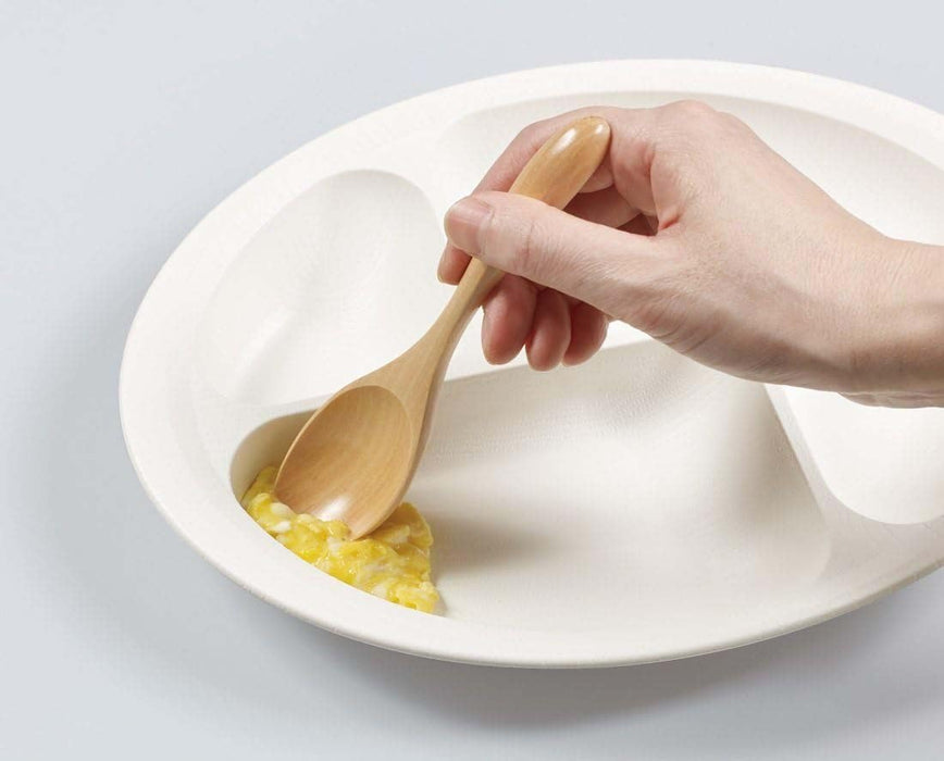 Skater NLPS1-A Wood Grain Divider Plate Cream Made in Japan-Kiichin - The #1 Place for Japanese Goods in Your Hand!