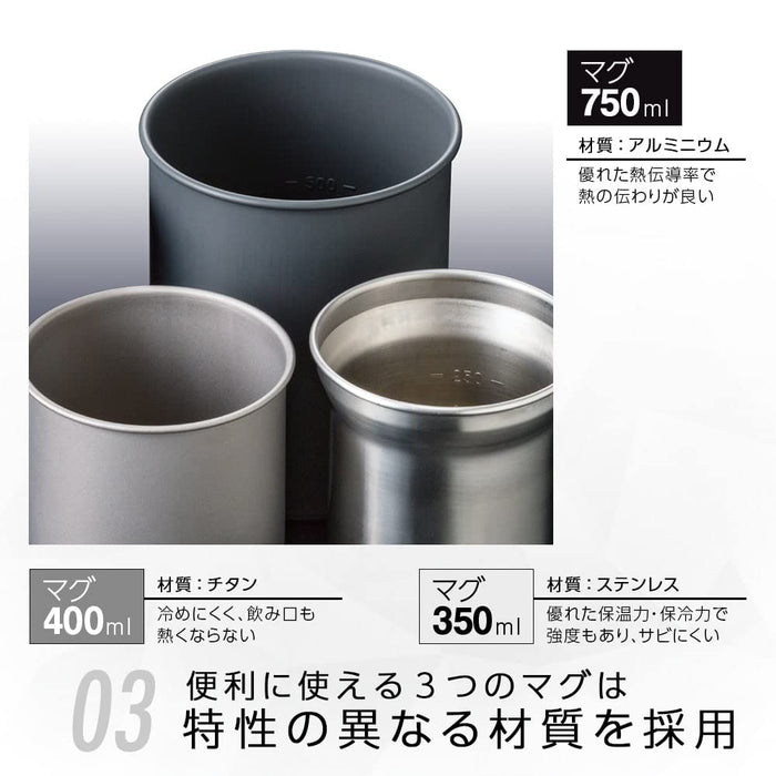 Soto Thermo Stack Cooker Combo Sod-521 - Japanese Made Cookware-Kiichin - The #1 Place for Japanese Goods in Your Hand!