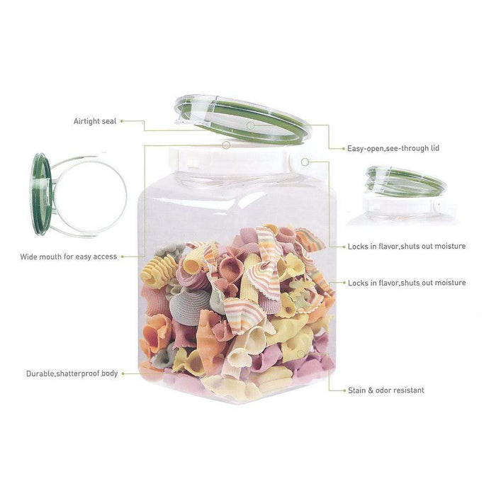 Takeya Freshlok 2.7L Square Container with Handle - Airtight Storage Solution-Kiichin - The #1 Place for Japanese Goods in Your Hand!