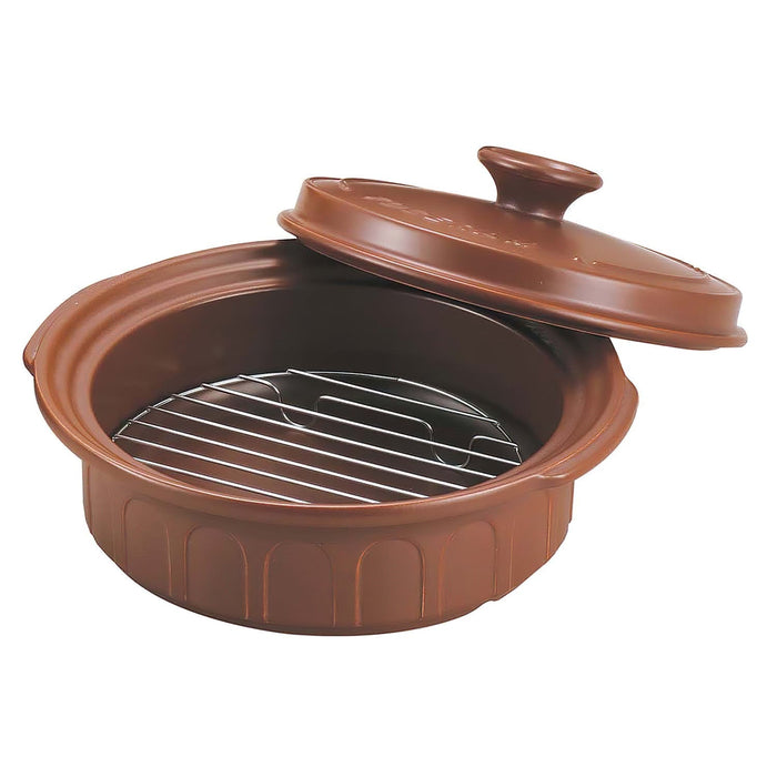Premium Toceram Ceramic Shallow Casserole Pot - Heat-Resistant Brown-Kiichin - The #1 Place for Japanese Goods in Your Hand!