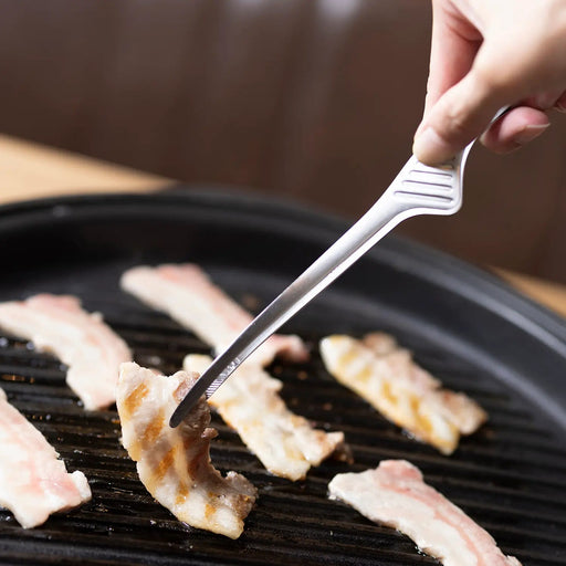 Todai Japan Stainless Steel Clever Chopstick Tongs - Silver-Kiichin - The #1 Place for Japanese Goods in Your Hand!