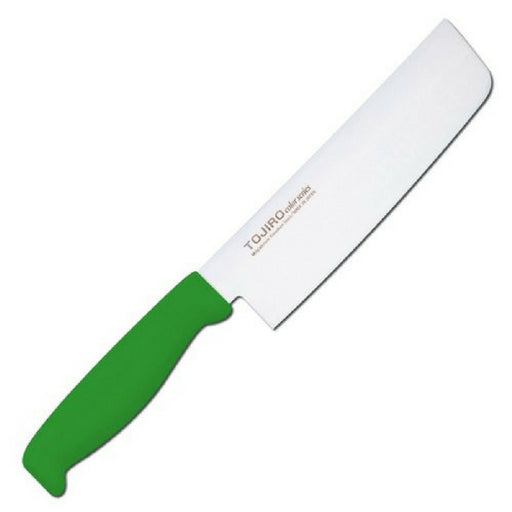 Tojiro Color MV Nakiri Knife - Green Elastomer Handle-Kiichin - The #1 Place for Japanese Goods in Your Hand!