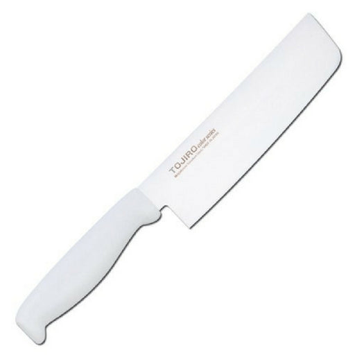 Tojiro Color MV Nakiri Knife - White Elastomer Handle-Kiichin - The #1 Place for Japanese Goods in Your Hand!