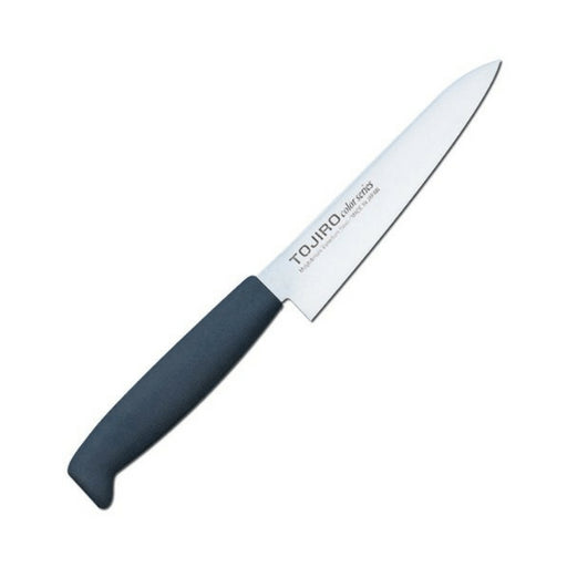 Tojiro 120mm Black Mv Petty Knife with Elastomer Handle-Kiichin - The #1 Place for Japanese Goods in Your Hand!