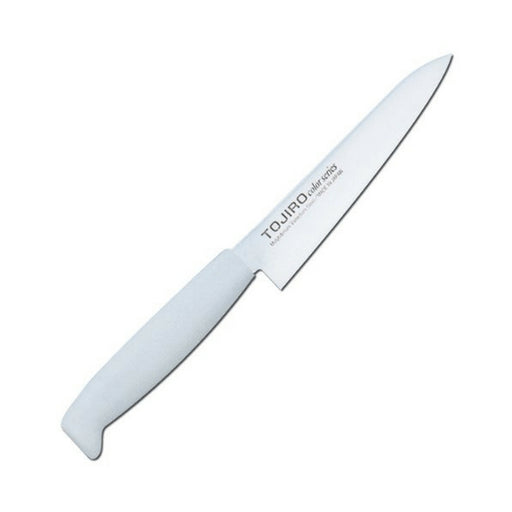 Tojiro Color MV Petty Knife 120mm - White, Ergonomic Handle-Kiichin - The #1 Place for Japanese Goods in Your Hand!