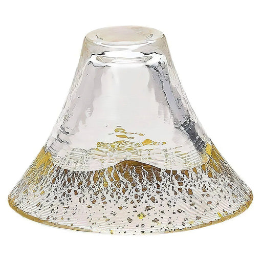 Toyo Sasaki Glass Mount Fuji Glass & Gold Sake Cup - Clear (Single)-Kiichin - The #1 Place for Japanese Goods in Your Hand!