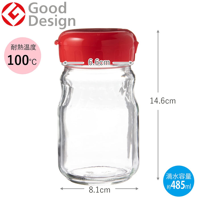 Toyo Sasaki Glass Plum Liquor Bottle Set 2 - 485ml Non-Drip Spout-Kiichin - The #1 Place for Japanese Goods in Your Hand!